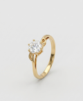 Minimalist Midnight Blue Sapphire-Style & Crystal Criss-Cross Ring